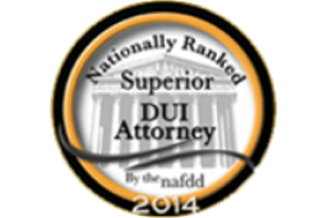 Nationally Ranked Superior DUI Attorney 2014 - Badge